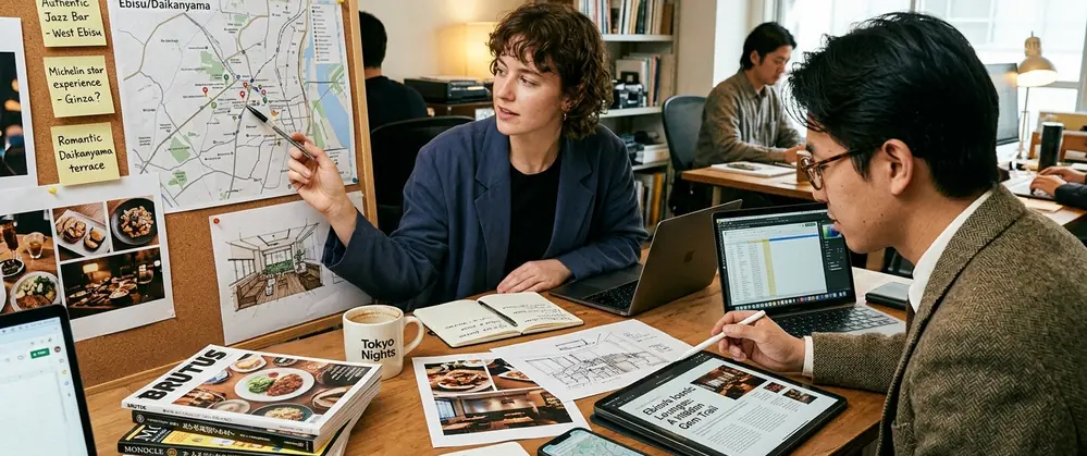 Editorial planning desk
